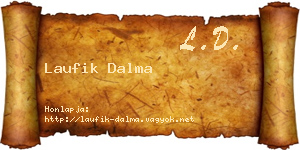 Laufik Dalma névjegykártya